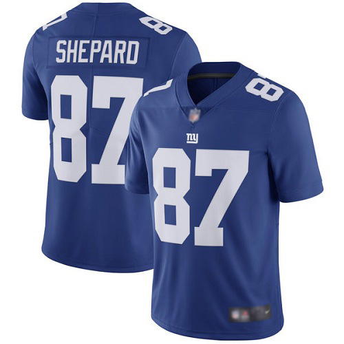 Men New York Giants #87 Sterling Shepard Royal Blue Team Color Vapor Untouchable Limited Player Football NFL Jersey->new york giants->NFL Jersey